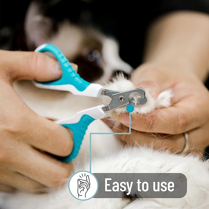 Mr. Pen- Cat Nail Clipper, Blue, Stainless Steel, Cat Claw Trimmers Kittens, Pet Nail Clipper with Sturdy Non Slip Handle