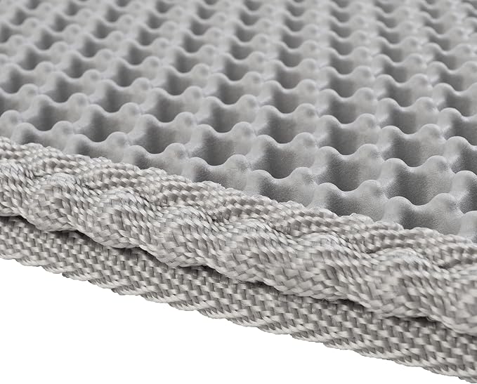 Cat Litter Mat - 30x24-Inch Waterproof Litter Box Mat with Dual-Layer Honeycomb Design for Trapping Litter - Slip-Resistant Cat Mat by PETMAKER (Gray)
