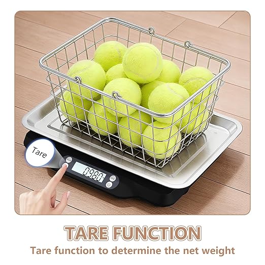 Helsevesen Digital Little Animal Precision Scale(30kg/2g; 66lb/0.1oz), Kitchen Scale, Postal Scale, Compact Bench Scale, Digital Wet Diaper/Organ Scale