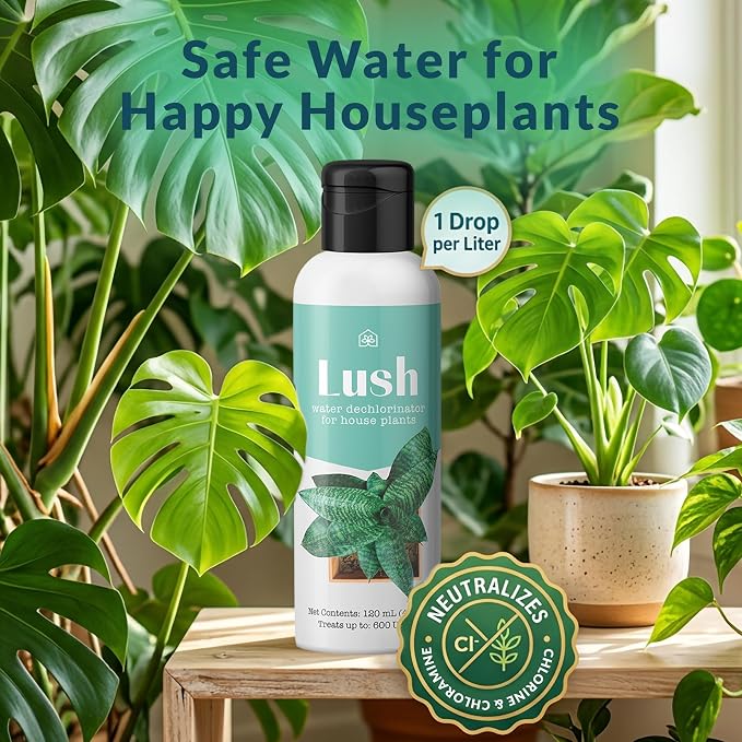 Lush Houseplant Dechlorinator, Ultra‑Concentrated Water Conditioner, 120ml