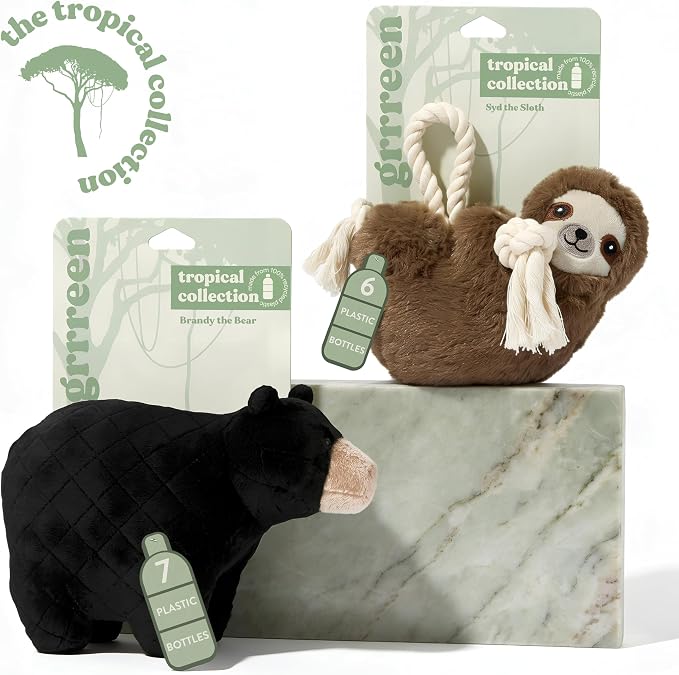 Dog Toys | Plush Toy Sloth Stuffed Animal for Dogs | Jumbo Eco Friendly Toy - Easy to Clean and Made from Non Toxic Materials
