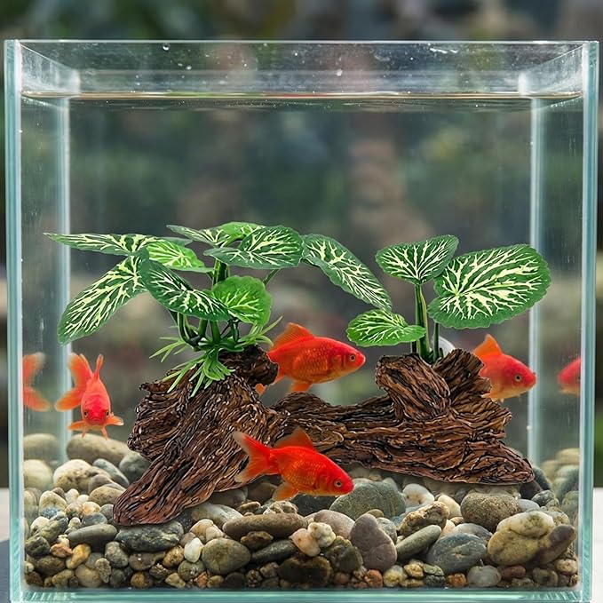 Prettyia Small Driftwood for Aquarium Driftwood Fish Tank Decorations，Aquarium Decor for Fish Tanks & Reptile Terrariumsartificial(Type-A)