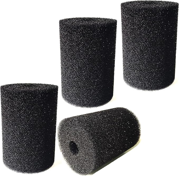 4 Pack Foam Filter Sponges for Canister Filters for Aquaclear 70/110 Filters X-Large Overflow Filter Box Intake Round Pre-Filter 5.91" x 4.13"