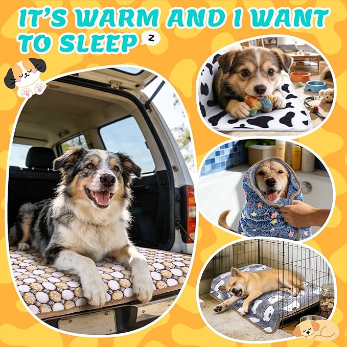 Eilyliafe 6 Pcs Guinea Pig Blankets Bedding Small Animal Cage Liners Sleep Mat Absorbent Reusable Pet Pee Bedding Pad Cover for Hamster Ferret Chinchilla Rabbit Hedgehog (14 x 28 Inch)