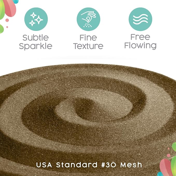 Light Chocolate Light Chocolate Unity Sand, 1 LB (16 oz), Colored Sand for Weddings, Vase Filler, Home Décor, Craft Sand, Aquarium Sand, and More