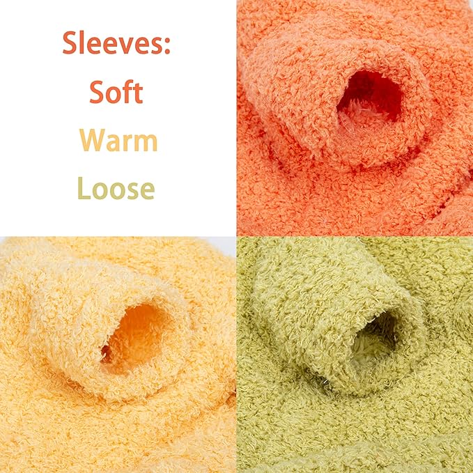 Dog Sweater, 3 Pack Sweaters for Small Dogs Girl, Dog Clothes for Medium Dogs Male or Boy, Ultra Soft and Warm Puppy Coat for Winter Christmas (Large, Orange+Yellow+Green)