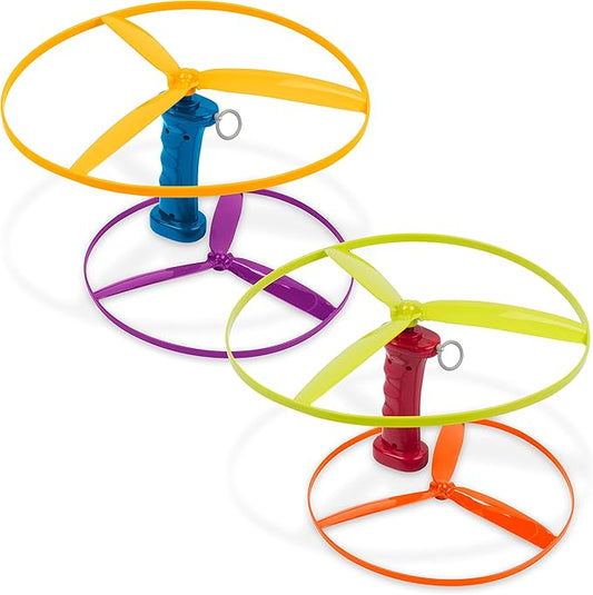 Battat – Flying Disc Toy – 2 Launchers & 4 Discs – Helicopter Playset – Outdoor Toys for Summer – 3+ Years– Skyrocopter