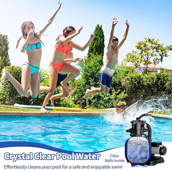 5.5LB Pool Filter Balls for Sand Filter Above Ground Inground Swimming Pool | Reusable Fiber Spheres Filtering Media Replacement to Replace Pool Filter Sand Strainer Cleaner in Sand Pump