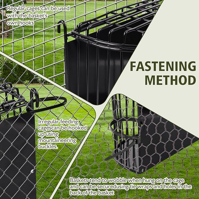 Second-Generation Upgrade Bunny Hay Feeder,Semicircular Hay Feeder Provides Smoother Surface,Larger Feeding Area,Avoid Crowding While Eating,Occupies Less Space(Black)