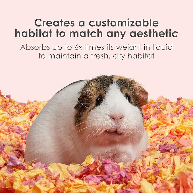 Kaytee Clean & Cozy Colors, Small Animal Bedding with Extreme Odor Control, Sunset, 24.6 Liters