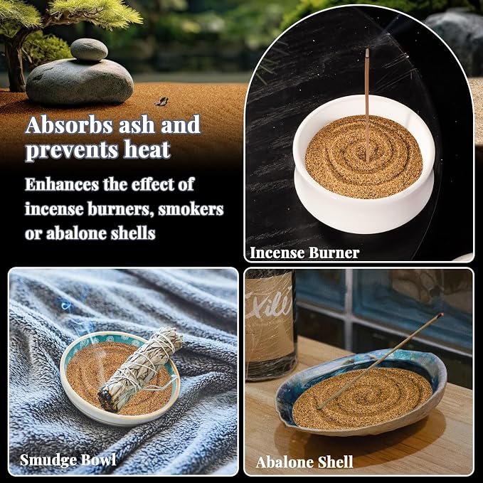 RAINFLOW 15oz Fine Brown Sand - Quartz Sand for Crafts & Decor | Decorative Sand for Aquarium Tank, Wedding Unity Ceremony, Zen Garden, Vase Filler & Incense Burner & Substrate