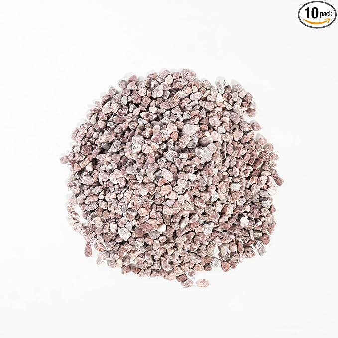 120 LBS Natural Gravel for Fish Tank, StoneCreek Betta Fish Aquarium Gravel, Vase Filler, River Rocks, Fish Tank Decorations, Perfect for Aquarium Decor, Fish Tank, Indoor Plant, Red