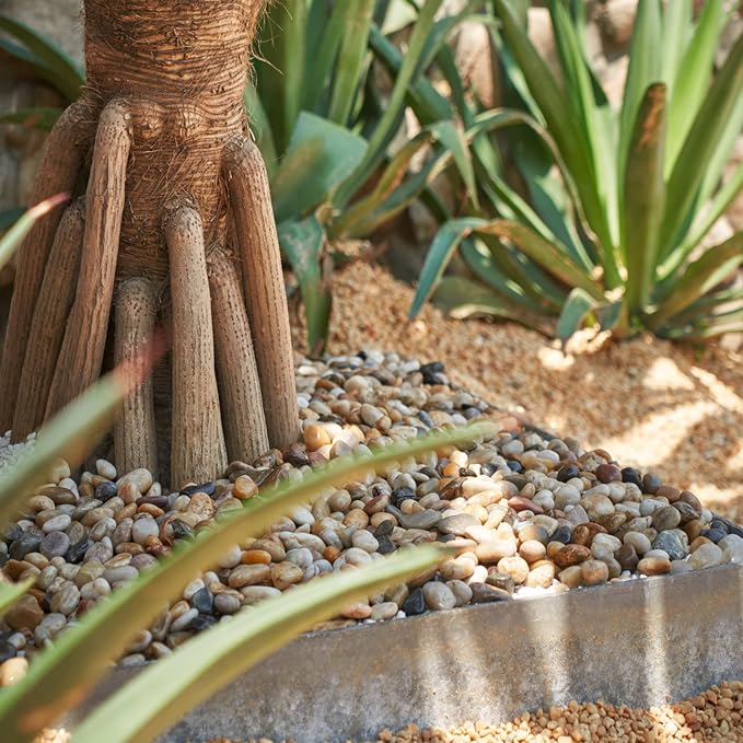 GASPRO 30-lb Natural River Rocks for Landscaping, Decorative Rocks for Potted Plants and Aquariums, Polished River Stones for Indoor & Outdoor Decor, 1 to 1 3/4 Inches