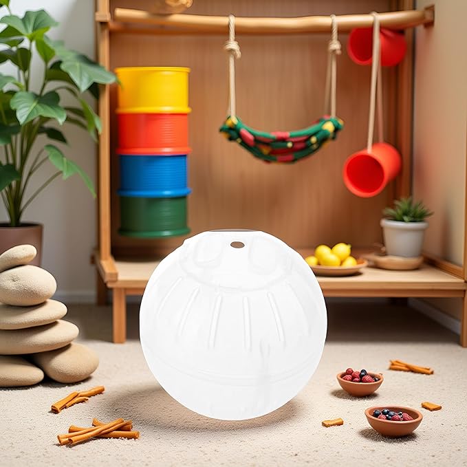 White Silent Exercise Ball Plastic Spinner Hamster Running for Sugar Gliders Small Mice Gerbils Multiple Colors Hamster Exercise Ball，Small Animal Exercise Wheels，Animal Health Supplie