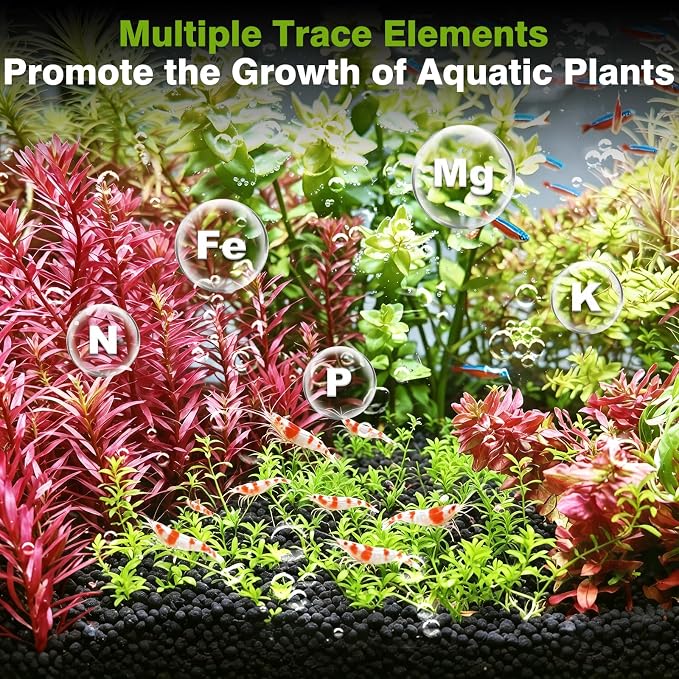 Premium Upgraded Aquarium Soil, 1-5mm Nutrient-Rich Water Grass Mud for Planted Tanks, Dust-Free & No Rinse, Safe for Fish & Shrimp (11 Pounds)