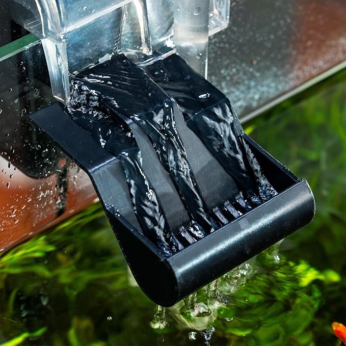 HOZOE Aquarium Filter Baffle, Fish Tank Accessory, Helps Maintain a Calm Water Surface and Slow Down Water Flow, Fish Tank Filter Flow Controller, Suitable for Most Hang-On-Back Filters. (6 CM)
