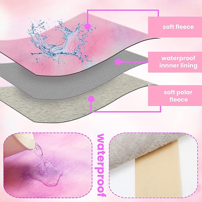 Guinea Pig Bedding - 3 Pack Waterproof Small Animal Cage Accessories for Guinea Pig Rat Hamster Chinchilla Hedgehog Rabbit Ferret- Washable Soft Fleece Pet Cage Liner Mat Blankets