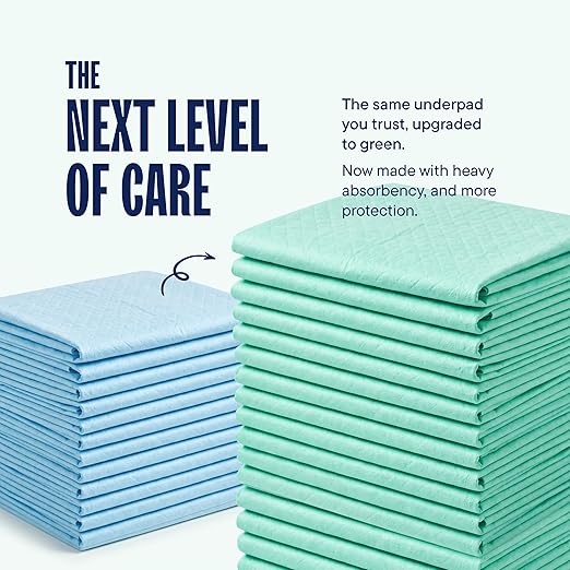 Chucks Pads Disposable [50-Pack] Underpads 23x36 Incontinence Chux Pads Absorbent Fluff Protective Bed Pads, Pee Pads for Babies, Kids, Adults & Elderly | Puppy Pads Large for Training Leak Proof