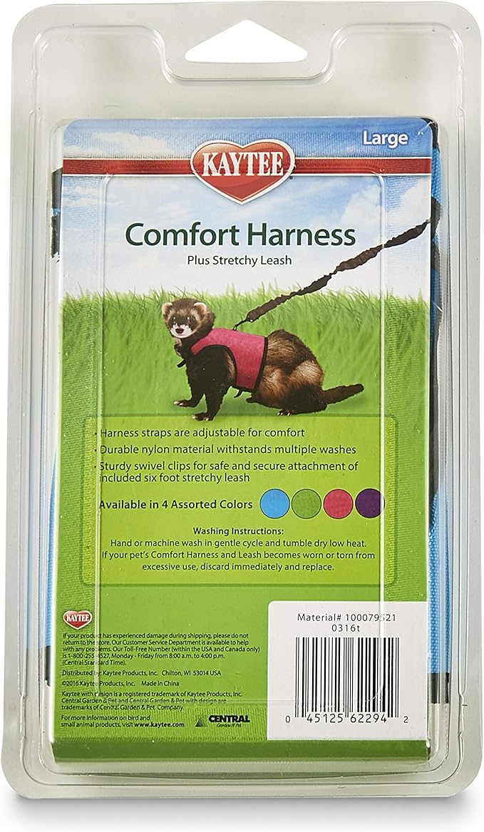 Kaytee Comfort Harness And Stretch Leash Large