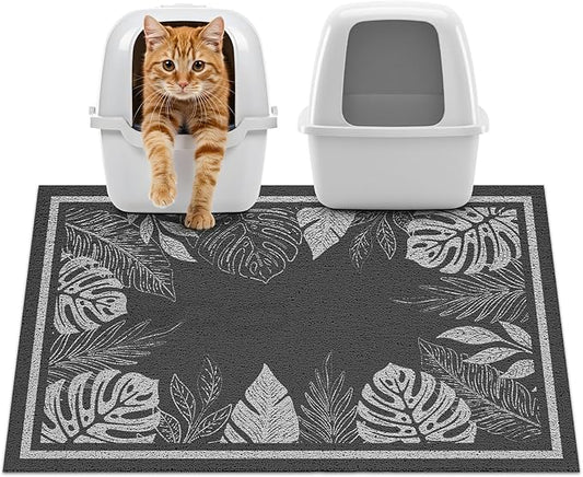 Unicorn Catcher 33x22 inches Cat Litter Mat Non-Slip Bottom Litter Box Mat Urine-Proof Soft Litter Mat for Cats Waterproof Pads Protects Floors Cat Mat for Litter Box