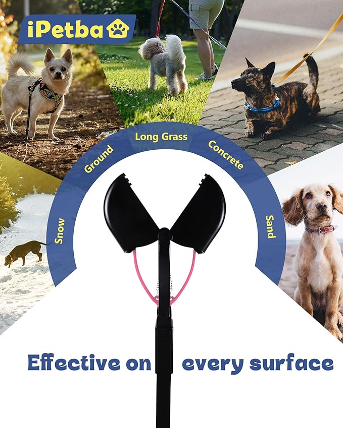 32 inch Pooper Scooper for Large Dogs – Long Handle Dog Poop Scooper for Yard, No Bending Save Back, Ease of Pickup, Grass Friendly, Sturdiness