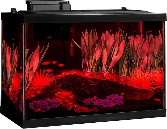 Tetra ColorFusion Aquarium 20 Gallon Fish Tank Kit, Includes LED Lighting and Decor
