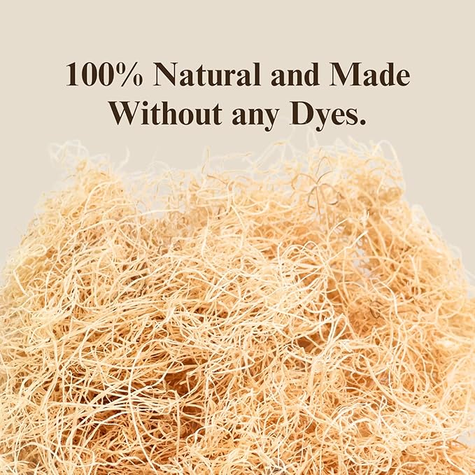 The Habitat Life - Natural Fine Cut Excelsior - for Birds, Hamsters, Gerbils, Rats & Other Small Mammals - Soft & Absorbent - Wood Fiber - Dye-Free & Safe - Medium - 2 Pack