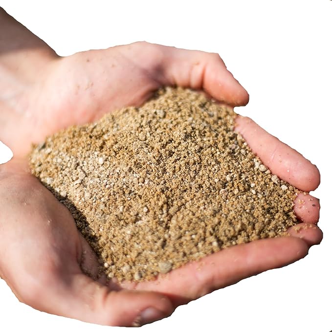Horticultural Coarse Desert Sand for Plants – Washed Drainage Sand for Succulents, Cactus & Bonsai | Potting Grit for Soil Mix, Terrariums, Aquariums & Top Dressing (1 Quart, 3 lbs)