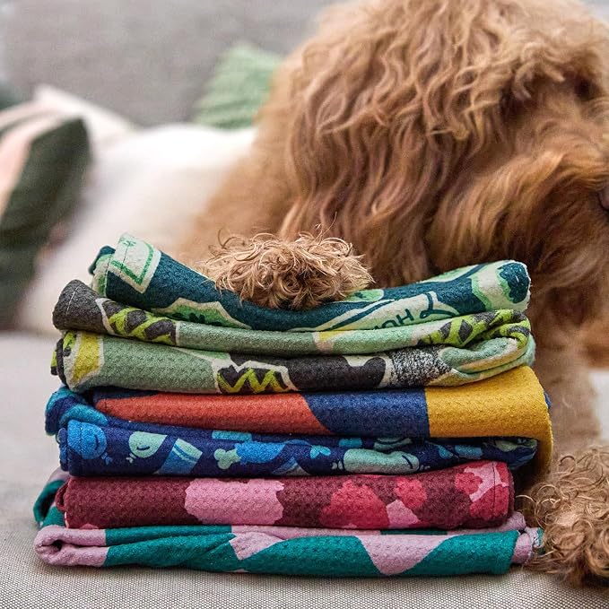 Dock & Bay Pet Towel - Super Absorbent & Quick Drying Dog Towels with Bag - 100% Recycled - Go Long, Large (120x70cm, 47x27)