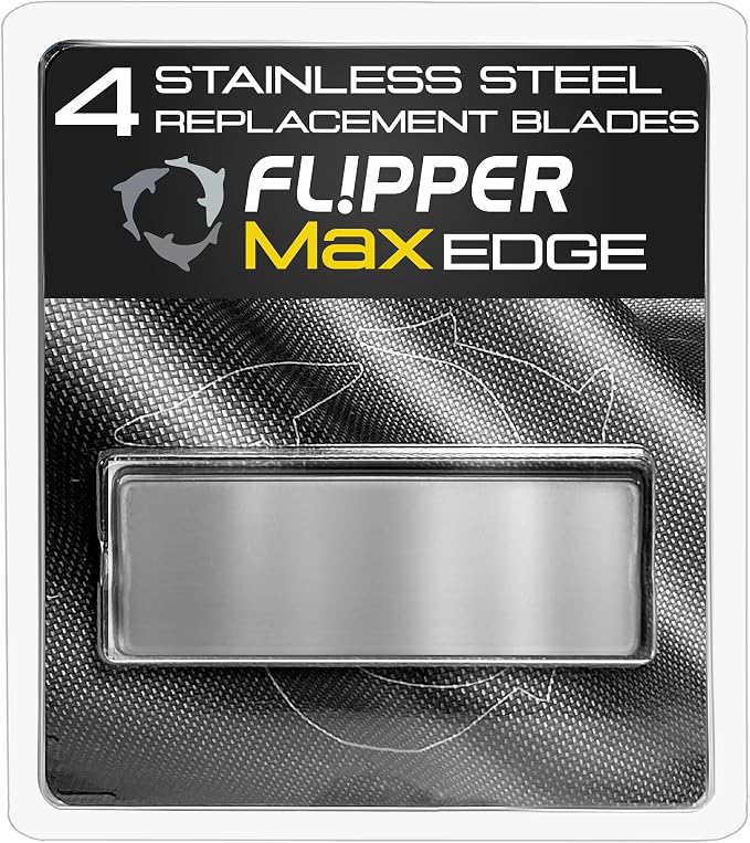 Flipper Edge MAX Stainless Steel Blades - 4pk