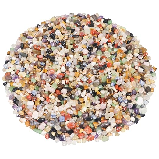 Smoothed River Rocks, Decorative Landscaping Pebbles for Aquarium Fish Tank | Multi-Use Ornamental Gravel, DIY Smooth Stones for Potted Plants, Resin Art & Vase Fillers Decor(5 Pounds)