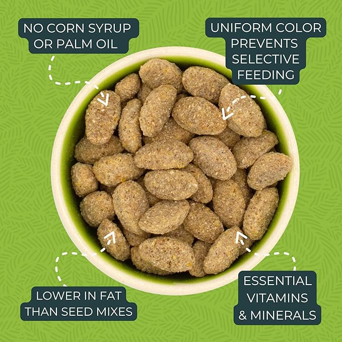 ZuPreem True Harvest Bird Pellets, Daily Bird Food for Cockatiel, Lovebird, Quaker, Small Conure, Lorikeet, Core Nutrition for Medium Birds, Added Vitamins, Cockatiel Pellets (M, 10 lbs)