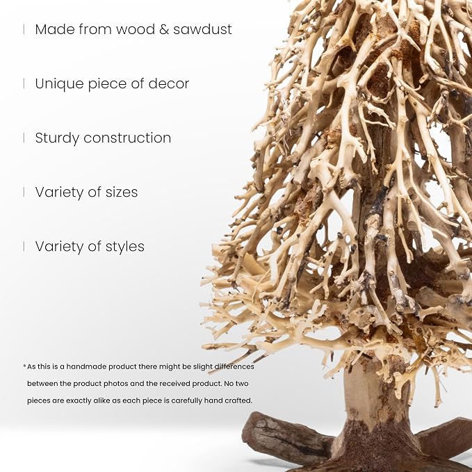 Ultum Nature Systems Bonsai - Handcrafted Hardscape Driftwood for Aquarium, Terrarium, Vivarium, Natural Aquascape Hardscape Decorations, Aquascaping Hardscape for Live Aquatic Plants - 009, Medium