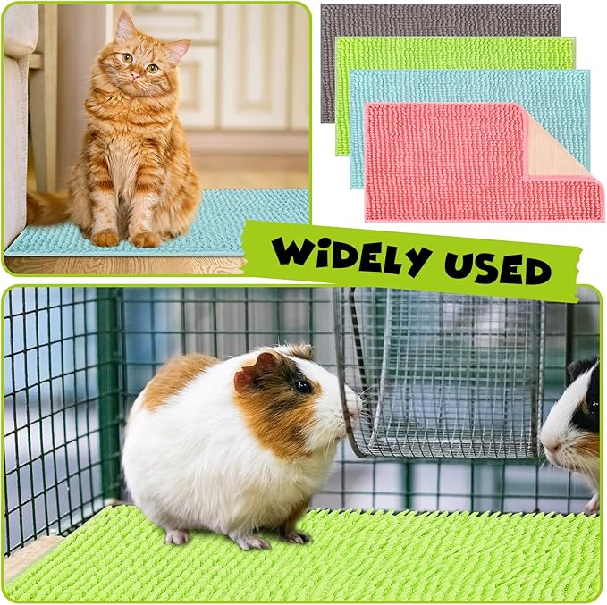 Barydat 8 Pcs Guinea Pig Cage Liner for Guinea Pig Cage Bedding Reusable Rabbit Mat Pad Washable Training Pad Animal Sleeping Bedding Mat