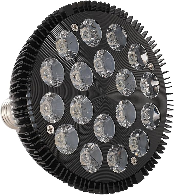 LED Aquarium Lights Bulb, 18W Saltwater Aquarium Light, Aquarium Plant Lights Fish Tank Bulb with 6 Band Full Spectrum, Fish Tank Light for Fresh Water Light Multi Color,
