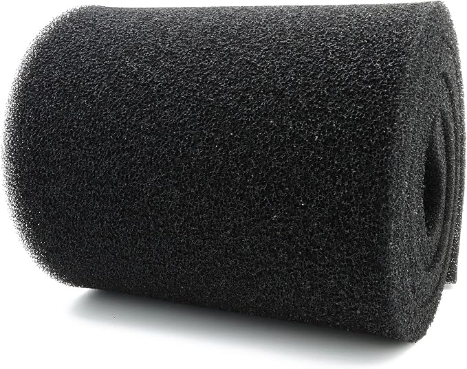Aquarium Filter Media Foam Material Cut to Fit, 12" x 72" x 1", 20ppi | Bio Pre Filter Sponge Pad Sheet, For Fish Tank
