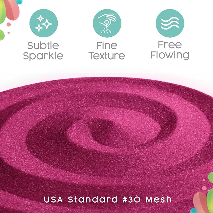 Azalea Unity Sand, 1 LB (16 oz), Colored for Weddings, Vase Filler, Home Décor, Craft, and More