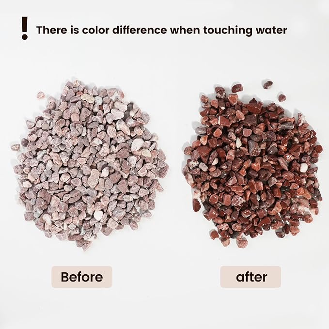 120 LBS Natural Gravel for Fish Tank, StoneCreek Betta Fish Aquarium Gravel, Vase Filler, River Rocks, Fish Tank Decorations, Perfect for Aquarium Decor, Fish Tank, Indoor Plant, Red