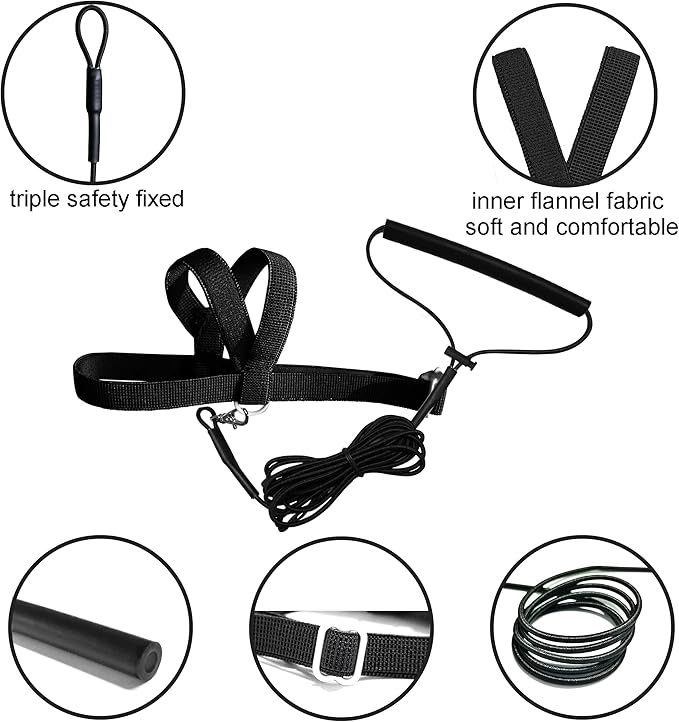 VANFAVORI Adjustable Bird Harness with 80 Inch Leash, Outdoor Flying Kit Training Rope for Bird Parrots Cockatiel S Size Weight 70-120 Grams, 2 Pieces