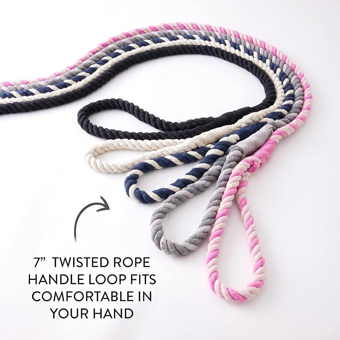 HonestBaby Collars and Leash Sets Braided and Vegan Suede for Dogs Organic Cotton for Pets, Black/Black, One Size
