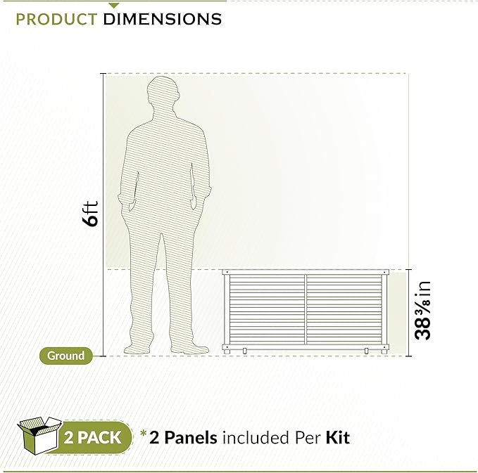 Zippity Portable Puppy Fence Kit - 22in H x 44in W (2 Panels), Charcoal Color, Freestanding Dog Playpen for Yard & Indoors, Vinyl Picket Outdoor Fence, ZP19073