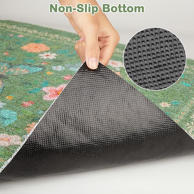 Unicorn Catcher 33x22 inches Cat Litter Mat Non-Slip Bottom Litter Box Mat Urine-Proof Soft Litter Mat for Cats Waterproof Pads Protects Floors Cat Mat for Litter Box