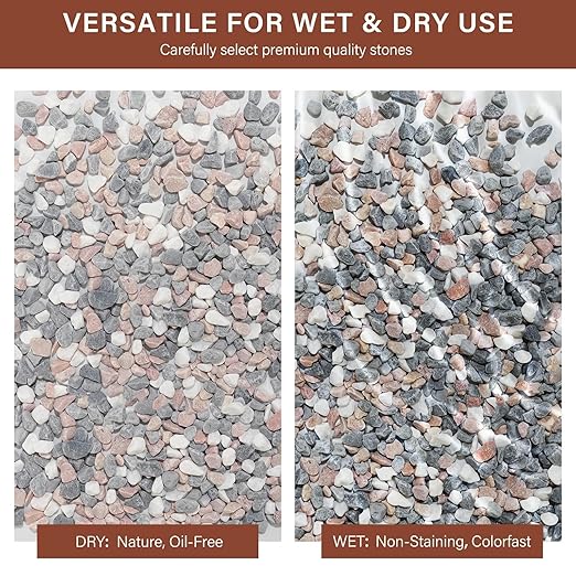 NUPICK 3 lbs Pebbles for Indoor Plants, 1/5 Inch Pea Gravel for Fish Tank, Decorative Rocks for Succulent, Natural River Stones for Vases, Cactus, Landscaping, Bird Bath, Aquarium, Mixed
