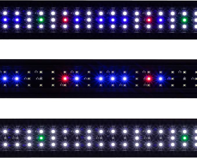 Vivio Full Spectrum LED Timer Adjustable Dimmer Aquarium Fish Tank Light Freshwater 12 20 24 30 36 48 (36" - 40")