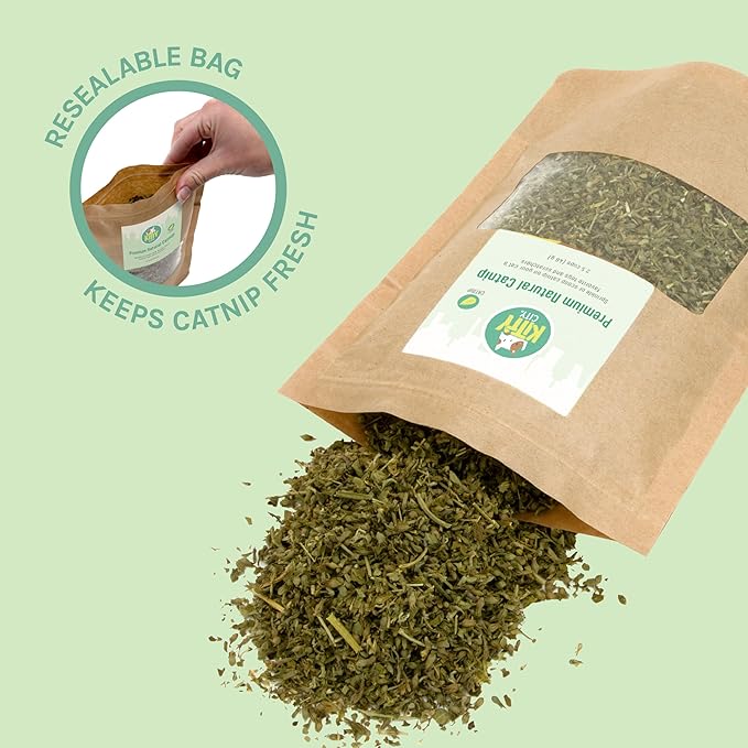 Kitty City Cat Premium Natural Catnip Collection, Catnip Bag 3-Pack