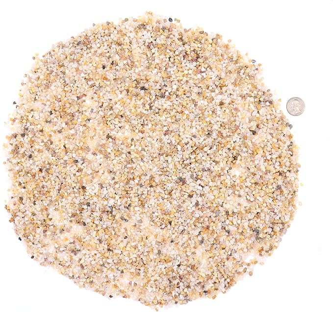 Golden Coarse Sand for Plants, Horticultural Sand, 1/8 Inch, 2 lbs