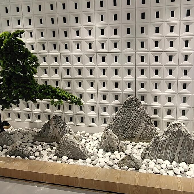 FANTIAN 10 lbs White Gravel for Aquarium, 2-3 Inch Large Pebbles for Planters, Decorative River Rocks for Plants Indoor, Landscaping, Vases, Fish Tank, Crafting and Garden