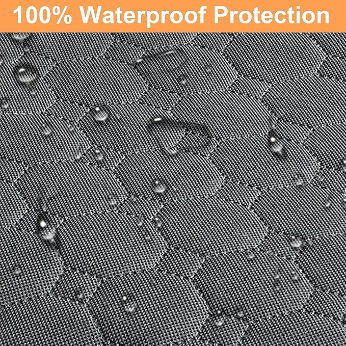 Mancro Dog Car Seat Cover for Back Seat, 2026 Upgraded 600D Heavy Duty Waterproof & Scratch-Resistant Dog Hammock for Car, Back Seat Pet Cover for Dogs with Sedan, Trucks and SUVs, Standard, Grey
