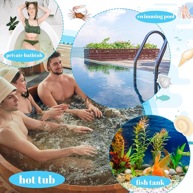 Zubebe 12.3 lbs Pool Filter Media Balls Fiber Filter Media for Swimming Pool Sand Filters and Bath Center Bathtubs Spas Aquarium Grime Cleaning Scum (White)