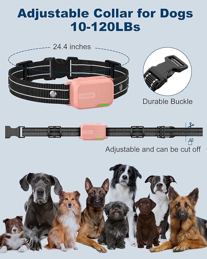Jugbow Dog Shock Collar – 4200FT Range, IPX7 Waterproof, 4 Modes, Rechargeable, Fits All Breeds